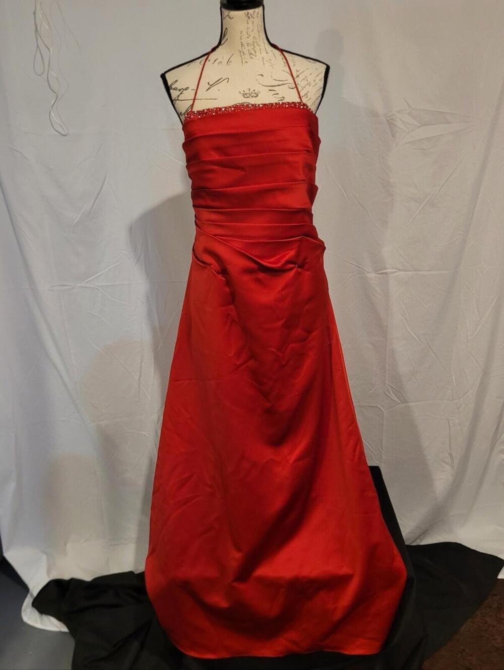 BUNDLE SALE!  Red Satin Strapless Prom/ Formal Dress Sz 18W